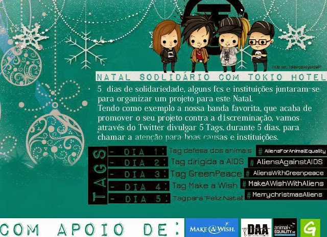 [21.12.2013] NOVO PROJETO: "Natal solidário com o Tokio Hotel" Banner