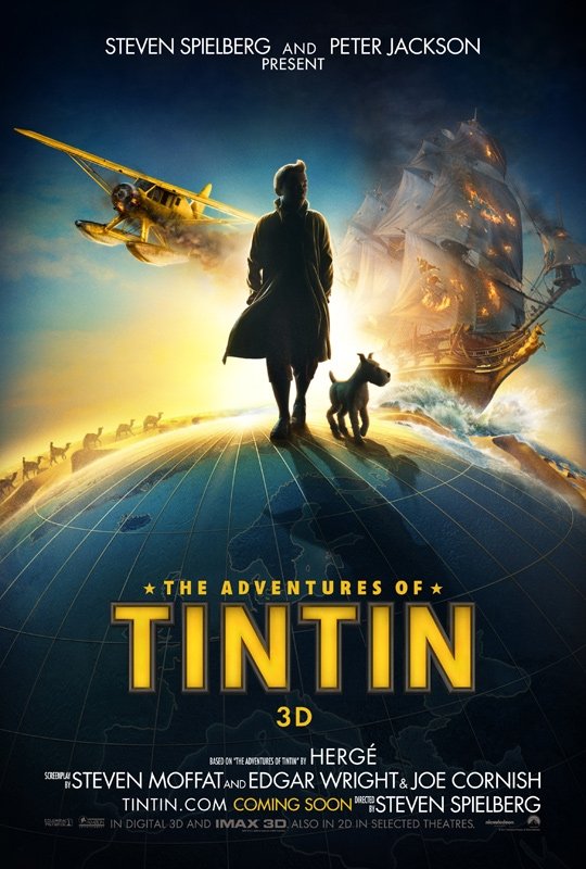 The Adventures of Tintín - Trailer y Posters. The_adventures_of_tintin_3d_poster_01_tierra_Freak_Tierrafreak.com.ar