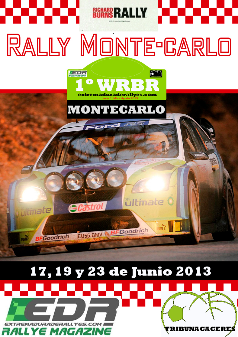 1 Campeonato del mundo Richard Burns Rally extremaduraderallyes.com Cartelmonaco