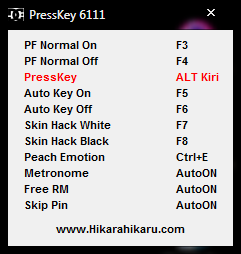 Cheat Ayodance 6111 Presskey Hikarahikaru6111