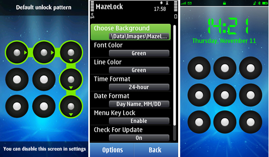 3 App para desbloquear Nokia Symbian MazeLock