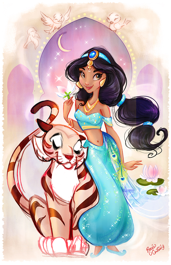 D23 2015 Merchandising , conditions des ventes - Page 13 D23-ArtofJasmine-Rocio.Cintron