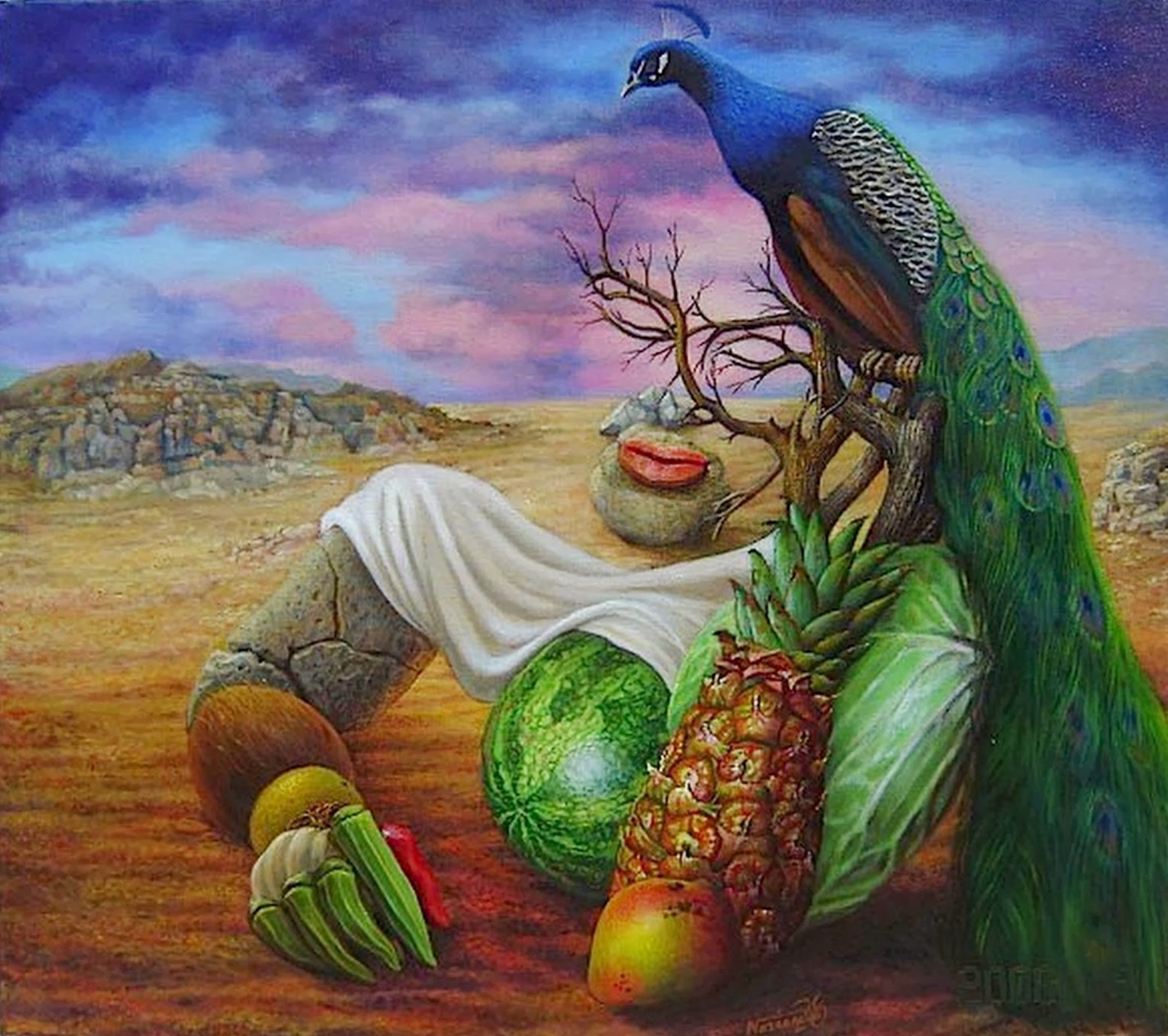 ¿Susrealismo? - Página 4 Surrealismo-rostros-con-frutas-oleos