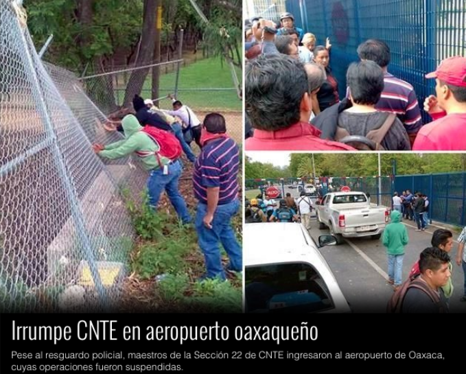 La "CNTE" INGRESA por la FUERZA al AEROPUERTO de OAXACA...sigue la "turba" dando. Screen%2BShot%2B2015-06-03%2Bat%2B13.25.03