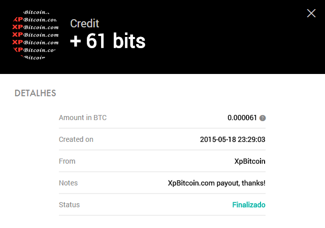 [Provado] XpBitcoin  - Faucet xapo! Capturar