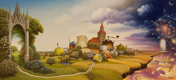  الفــــــــــــــن الســــــــريــالــي Yerkaland-surreal-paintings-of-Jacek-Yerka-18