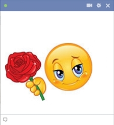 مجموعة من أسمايلات الفيس بوك كبيرة الحجم Rose-gift-emoticon