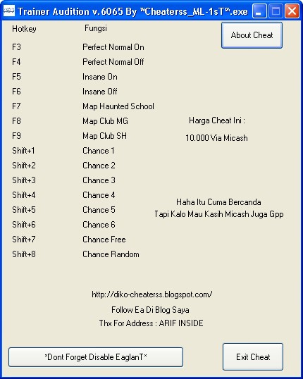 Cheat v.6065 By ™Cheaterss_ML-1sT™ SS