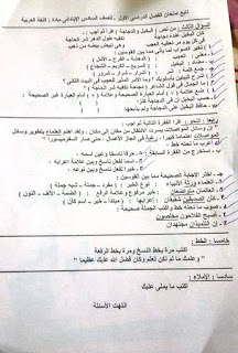 تجميعة شاملة كل امتحانات الصف السادس الابتدائى كل المواد لكل محافظات مصر نصف العام 2016 12548893_958421144211509_7294728775689660876_n