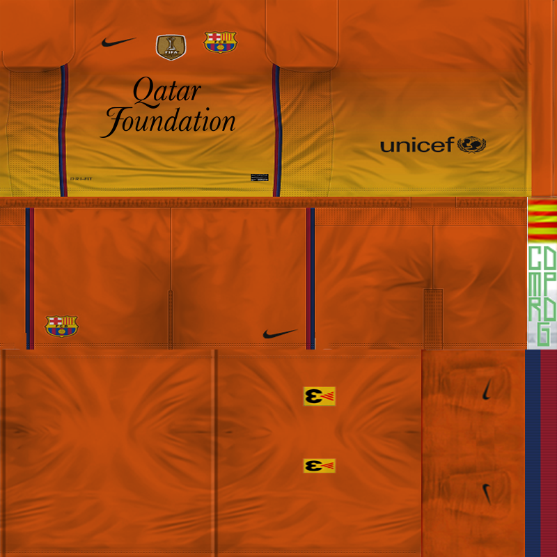 Real Madrid & FCBarcelona Kits 2013 Away