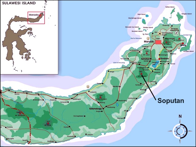 Indonésie, le volcan Soputan est entré en éruption 3211sop1