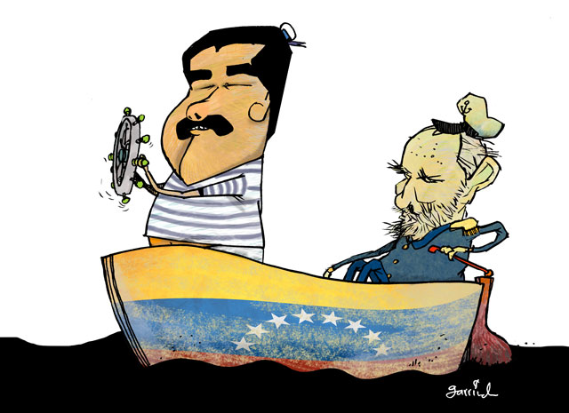 Venezuela: La Reciprocidad Comercial del Internacionalismo Proletario ALBA/íno… Garrincha-maduro-timonel