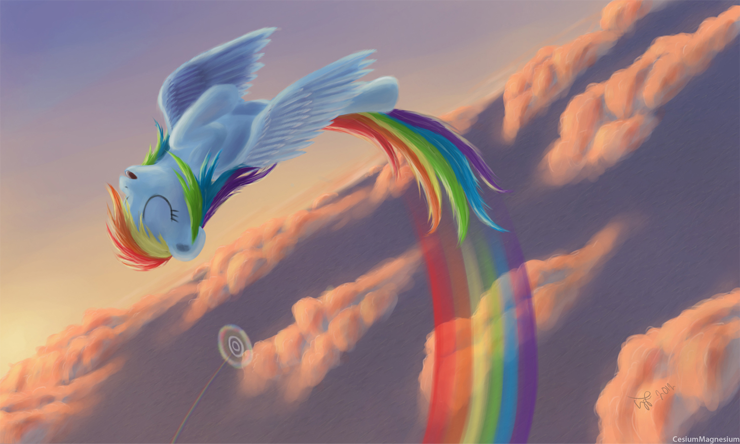 Funny pictures, videos and other media thread! - Page 15 Sonic_rainboom___sunset_by_cesiummagnesium-d519y5y