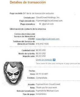 Gana dinero con Facebook GRATIS y al INSTANTE Pago-de-CloudCrowd