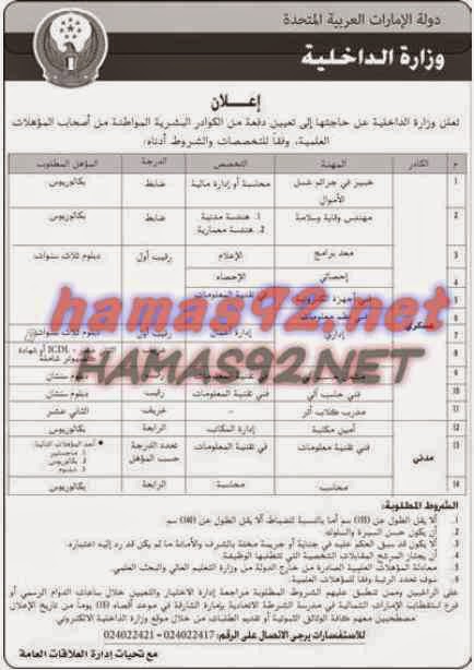 وظائف خالية من الصحف الاماراتية الاحد 10-05-2015 %D8%A7%D9%84%D8%A7%D8%AA%D8%AD%D8%A7%D8%AF%2B1