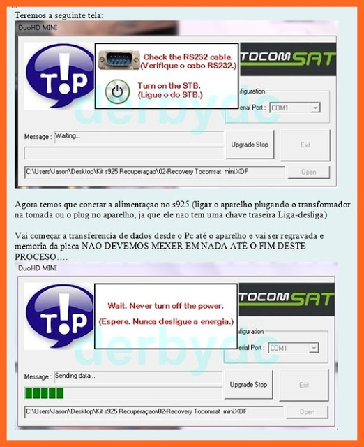 Kit de recuperaçao Azamerica S925  K03f