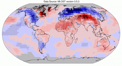 NOAA: LAS TEMPERATURAS DEL PLANETA TIERRA SIGUEN SUBIENDO 201303