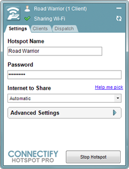 Connectify Pro 6.0.0.28615 Full Version  Hotspot_screenshot