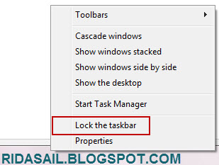 كيف توفر مساحة اكبر في شريط المهام TaskBar في Windows 7 Windows-7-taskbar-spacing-5