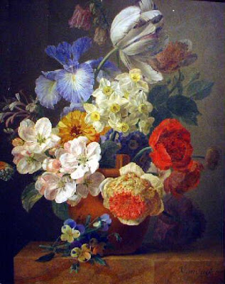 Les FLEURS  dans  L'ART - Page 25 Janvandael-bouquet