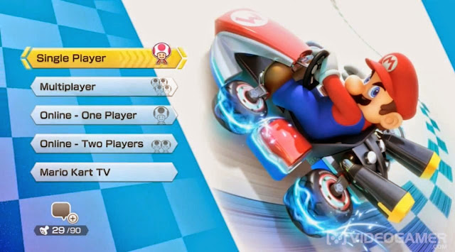 Novo vídeo de jogabilidade de Mario Kart 8 revela mais menus do jogo, e como desbloquear três pilotos Mk8-2