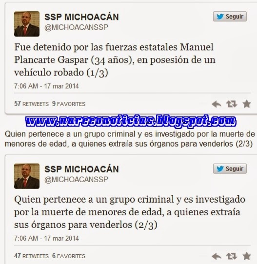 Detienen a sobrino de Kike Plancarte por la muerte de menores de edad a quienes extraía sus órganos  TbdRpU1395072966