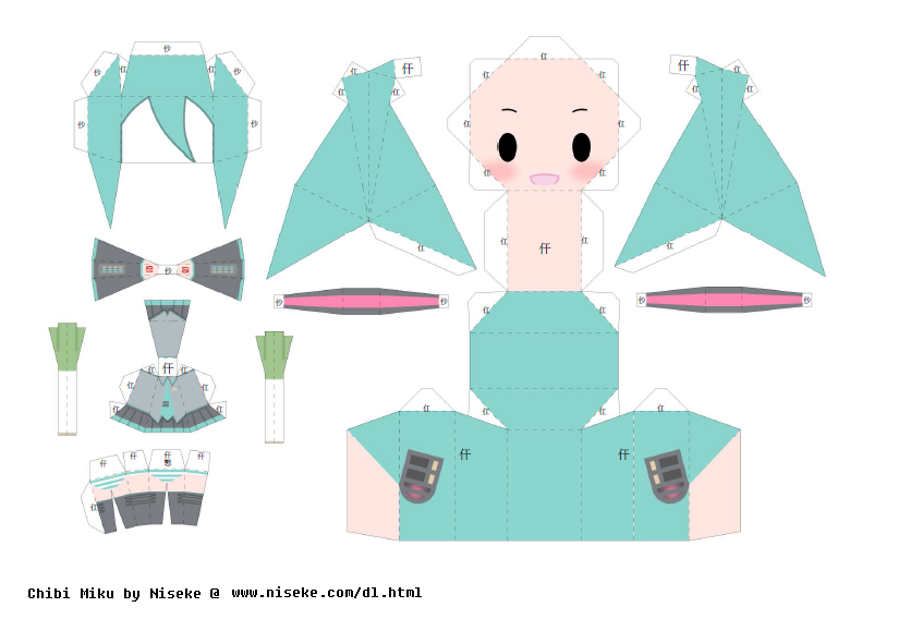 [PIC] Khám phá mô hình giấy papercraft và các nhân vật anime chibi papercraft + vocaloid papercraft 1005614_532493536803675_1159270654_n
