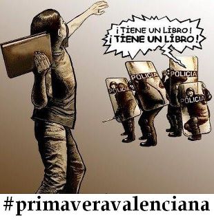 Represión a estudiantes en Valencia - Estado Palizial  Primavera-valenciana