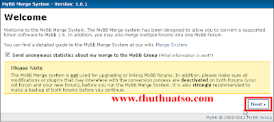 Hướng dẫn conver từ vbb, phpbb, SMF sang mybb Mybb3