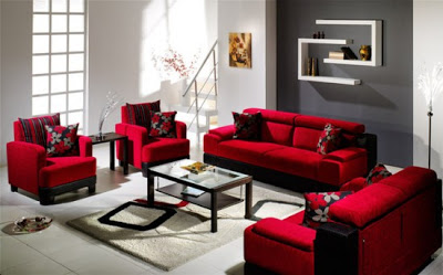 Голямата всекидневна Red-living-rooms-ideas-1