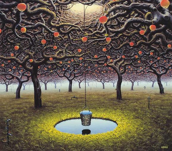 السريالية وجمالها الخيالي  Yerkaland-surreal-paintings-of-Jacek-Yerka-22