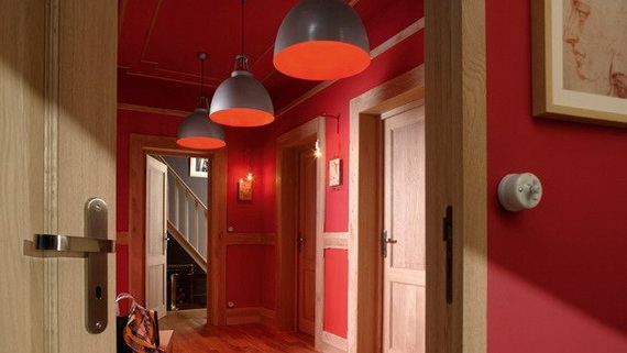 بالصور أفكار لتزيين مدخل منزلك Original-Hallway-Decorating-Ideas-for-a-Lively-Look_3