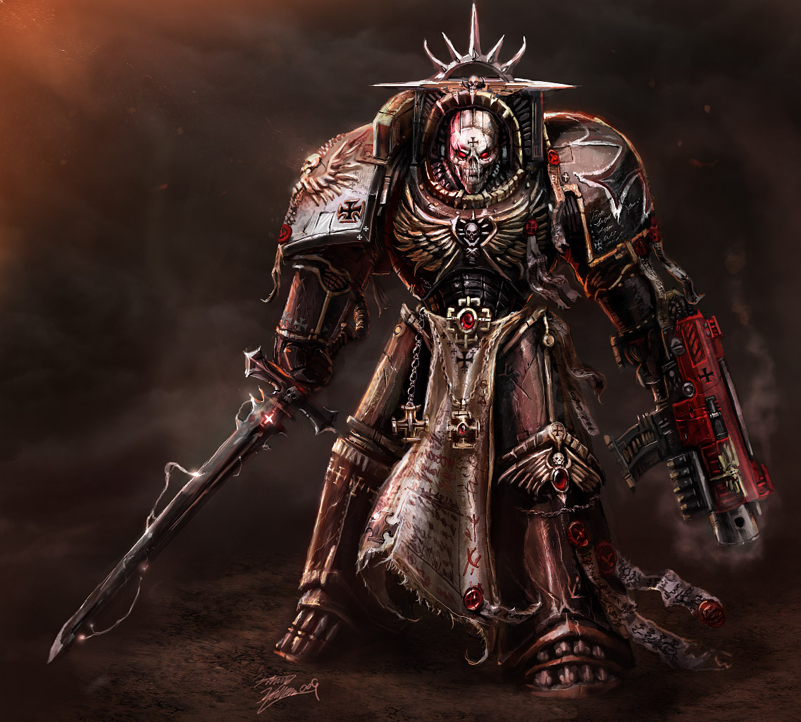 Warhammer - O que é isso? (Wargames, não o nome inglês do clássico martelo de guerra) Black_templar_chaplain_by_LordHannu