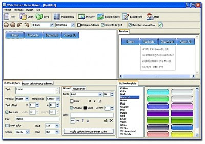 Web Button Menu Maker 2.1  16519-w400