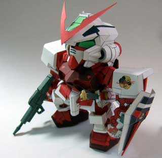 [Download]Faboluos Origami Boxes Gundam-astray-papercraft-red-frame