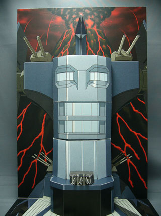 Gainax Gurren Lagann Papercraft Diorama "Dai Gurren" Gurren-lagann-papercraft-diorama-02