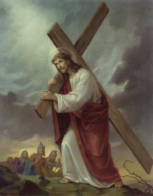 NTOO CUAM TXOJ KEV. Jesus_carrying_cross