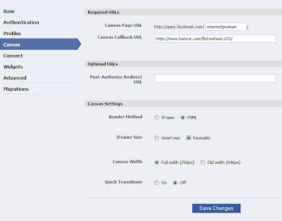 {share} update status facebook dengan icon Canvas