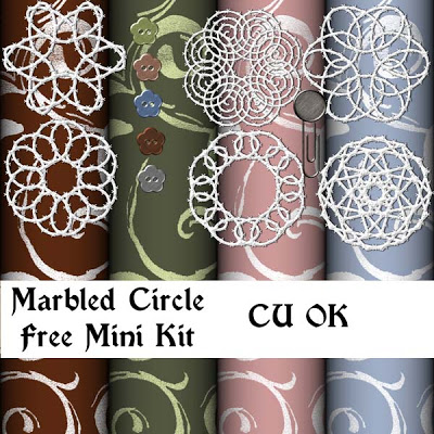 Free Mini Kit Marbledcircle_wintercollab_preview