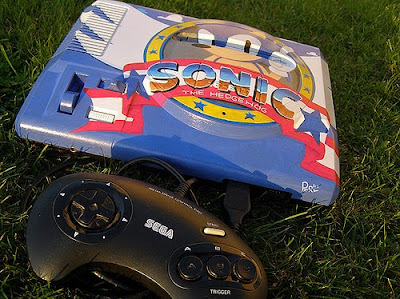 Confira Mega Drive com pintura do Sonic Mega-drive-design_5