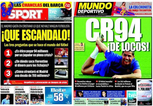 "De Neymar a Cristiano": Carlos Carpio en Marca, gran artículo... Cr7