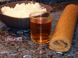 BRAZO GITANO DE CHOCOLATE RELLENO DE CREMA DE MANTEQUILLA Ingredientes