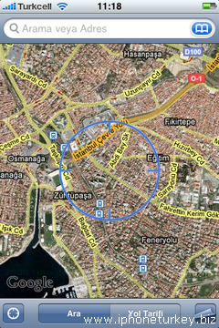 iPhone'da Harita Uygulaması ve GPS Maps_agps_01