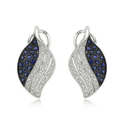 حلق........... Blue-sapphire-earrings