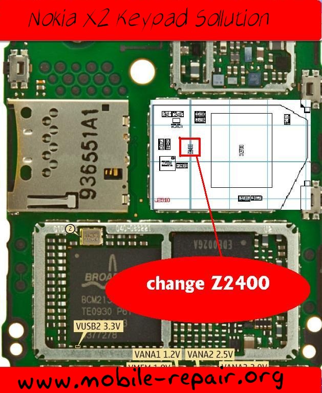 Nokia X2 keypad solution Charging