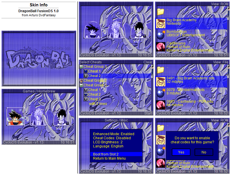 [Skin] SKins por DvdFantasy aportes para CycloDS DragonBall_FusionDS