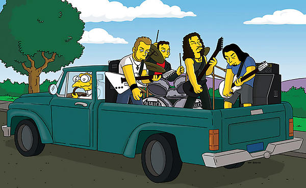 Simpsons´ art Simpsons%2Bmetallica