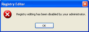 Registry Editing Has Been Disabled By Your Administrator Regeditdisabled