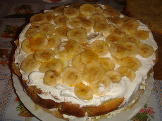 Tort cu banane-Reteta de la mamitu_24 Tortcubananee