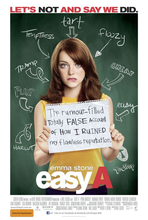 النسخة ال DvDRip من فيلم Easy A على أكثر من سيرفر  Easyaposter01